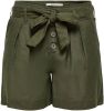 ONLY high waist straight fit short ONLVIVA groen online kopen