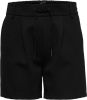 ONLY high waist straight fit short ONLPOPTRASH zwart online kopen