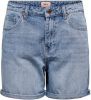 ONLY jeans short ONLPHINE light blue denim online kopen