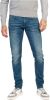 PME Legend Donkerblauwe Slim Fit Jeans Tailwheel Soft Mid Blue online kopen