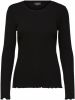 Selected Femme T shirts Anna Long Sleeve Crew Neck Tee S Zwart online kopen