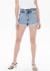 ONLY high waist straight fit jeans short ONLCUBA medium blue denim online kopen