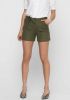 ONLY high waist straight fit short ONLVIVA groen online kopen