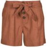 ONLY high waist straight fit short ONLVIVA roodbruin online kopen