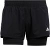Adidas Performance Short PACER 3 STREPEN WOVEN TWO IN ONE online kopen