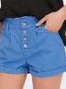 ONLY high waist straight fit jeans short ONLCUBA medium blue denim online kopen