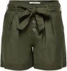 ONLY high waist straight fit short ONLVIVA groen online kopen
