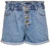 ONLY high waist straight fit jeans short ONLCUBA medium blue denim online kopen