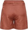 ONLY high waist straight fit short ONLVIVA roodbruin online kopen