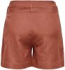 ONLY high waist straight fit short ONLVIVA roodbruin online kopen