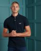 Superdry regular fit polo met logo donkerblauw online kopen