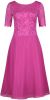Vera Mont 0113 4825 half lang kleed fuchsia kanten lijfje , Roze, Dames online kopen