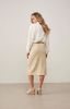 Yaya Faux leather midi skirt with online kopen