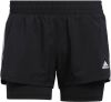 Adidas Performance Short PACER 3 STREPEN WOVEN TWO IN ONE online kopen