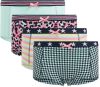WE Fashion short set van 4 mintgroen/geel/roze online kopen