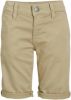 WE Fashion slim fit short beige online kopen